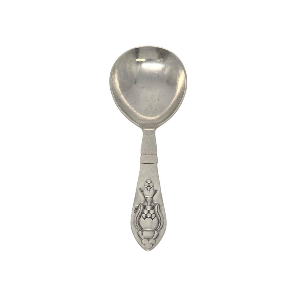 Georg Jensen Denmark Fuchsia Sterling Silver Caddy/Sugar Spoon #19468